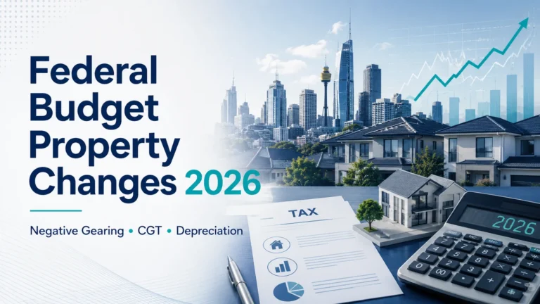 2026 Federal Budget Property Changes: Negative Gearing, CGT and Depreciation Explained
